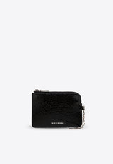 Alexander Mcqueen T-bar Zip Coin Leather Pouch 805064 1AAUE-9769