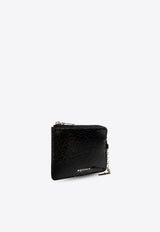 Alexander Mcqueen T-bar Zip Coin Leather Pouch 805064 1AAUE-9769