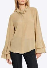 Chloe Silk shirt Beige CH24WHT75 117-23X
