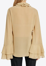 Chloe Silk shirt Beige CH24WHT75 117-23X