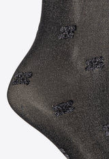 Ganni Butterfly Logo Knee-Length Socks A6297 5896-099