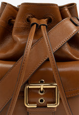 Camera Bucket Bag in Shiny Leather