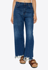 Raw-Cut High-Rise Jeans
