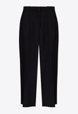 High-Rise Pleated Baggy Pants