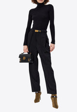 High-Rise Pleated Baggy Pants
