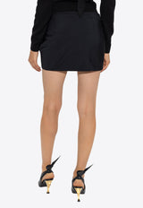 Draped Mini Skirt