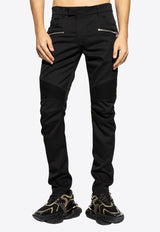 Balmain Pants with stitching on the legs Black DH0PM060 WB01-0PA