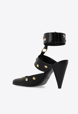 Jade 90 Studded Leather Pumps