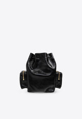 Camera Leather Bucket Bag