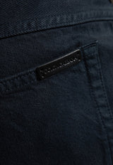 Logo Patch Slim-Cut Jeans