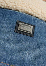 Dolce & Gabbana Faux-Fur Collar Denim Jacket F9S11D G8LW1-S9001