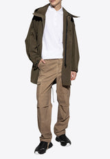 Dolce & Gabbana Zip-Up Hooded Parka Jacket G046KT FUS1W-M3727