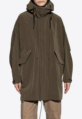 Dolce & Gabbana Zip-Up Hooded Parka Jacket G046KT FUS1W-M3727