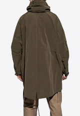 Dolce & Gabbana Zip-Up Hooded Parka Jacket G046KT FUS1W-M3727