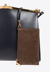 حقيبة كتف فيلا كبيرة من الجلد