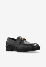 Greca Border Leather Loafers