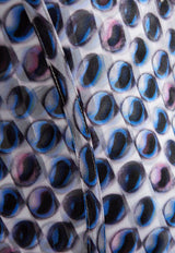 فسان شفاف بقَصة قميص بطبعة لؤلؤ وطول منتصف الساق