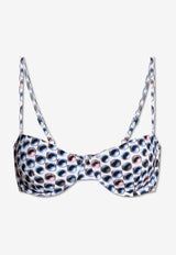 توب بكيني بطبعة لؤلؤ