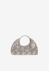 Small Calino Snake-Embossed Leather Handbag