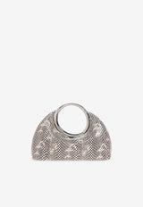 Small Calino Snake-Embossed Leather Handbag