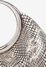 Small Calino Snake-Embossed Leather Handbag