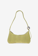 Large Bisou Perle Lizard-Embossed Leather Shoulder Bag