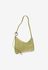 Large Bisou Perle Lizard-Embossed Leather Shoulder Bag