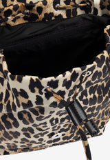 Small Leopard Print Bucky Backpack