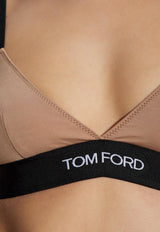 Logo Band Triangle Bra