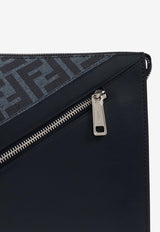 Fendi Diagonal FF Monogram Flat Pouch Bag 7VA491 ASIC-F1O97