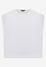 Embroidered Logo Sheer Silk Cover-Up