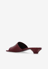 Flower Patent Leather Mules