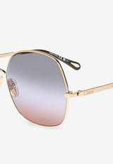 Chloé Aly Aviator Sunglasses Multicolor CH0282S 0-004