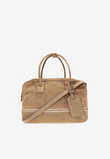 Moschino Suede Handbag Beige MC4120PP1M OF1-10A