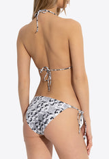 سروال بكيني بشعار الماركة