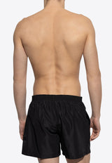 شورت سباحة بشعار نصي