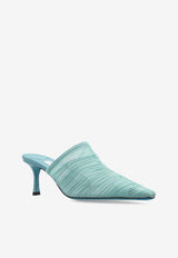 كعب لوتا 65 مفتوح من الخلف من نسيج التول المزموم