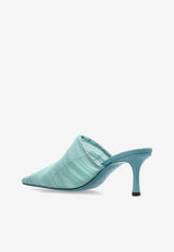 كعب لوتا 65 مفتوح من الخلف من نسيج التول المزموم