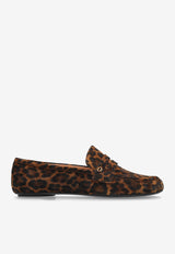 Giorgia Leopard Suede Loafers