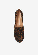 Giorgia Leopard Suede Loafers