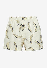 شورت سباحة بطبعة بونتيني