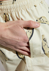 شورت سباحة بطبعة بونتيني