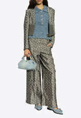 Logo Patch Knitted Polo Top