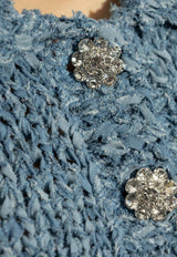 Logo Patch Knitted Polo Top