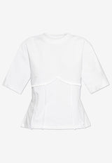 Logo Embroidered Cut-Out T-shirt