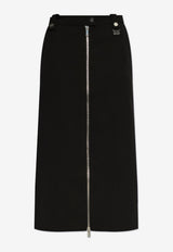 GANNI Skirt with logo Black W0240 6752-099