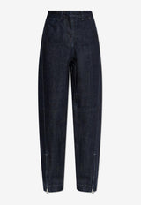 De-Nîmes Curved Jeans