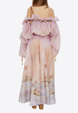 Zimmermann Dawning Ruffled Maxi Dress 2924DS252 0-LILSEA