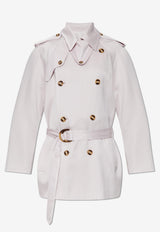 Zimmermann Double-Breasted Trench Coat Lilac 3066JS252 0-LIL