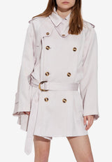 Zimmermann Double-Breasted Trench Coat Lilac 3066JS252 0-LIL